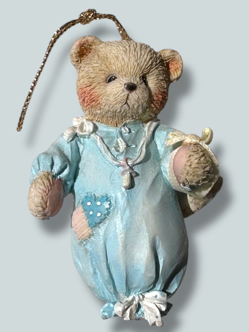 Cherished Teddies Baby Boys First Christmas Ornament 1993 Original Box Collectib